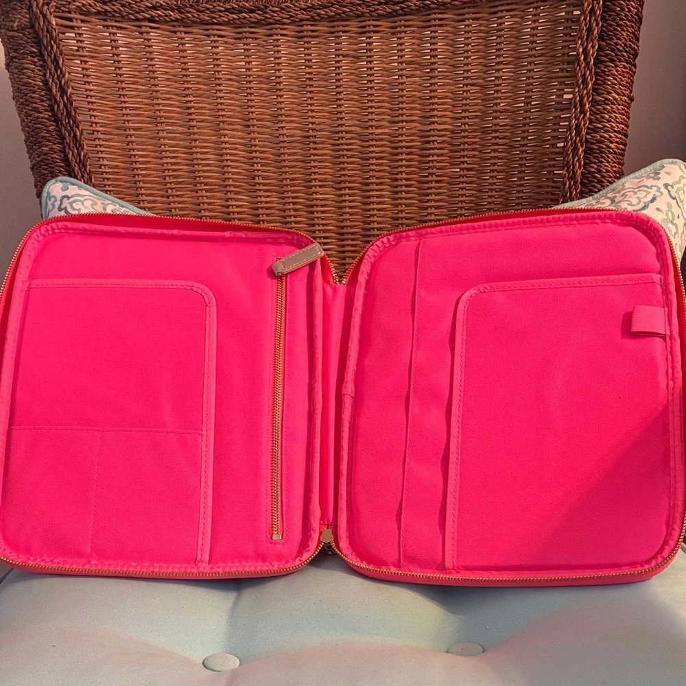 Lilly Pulitzer Pink and Blue Floral Pouch